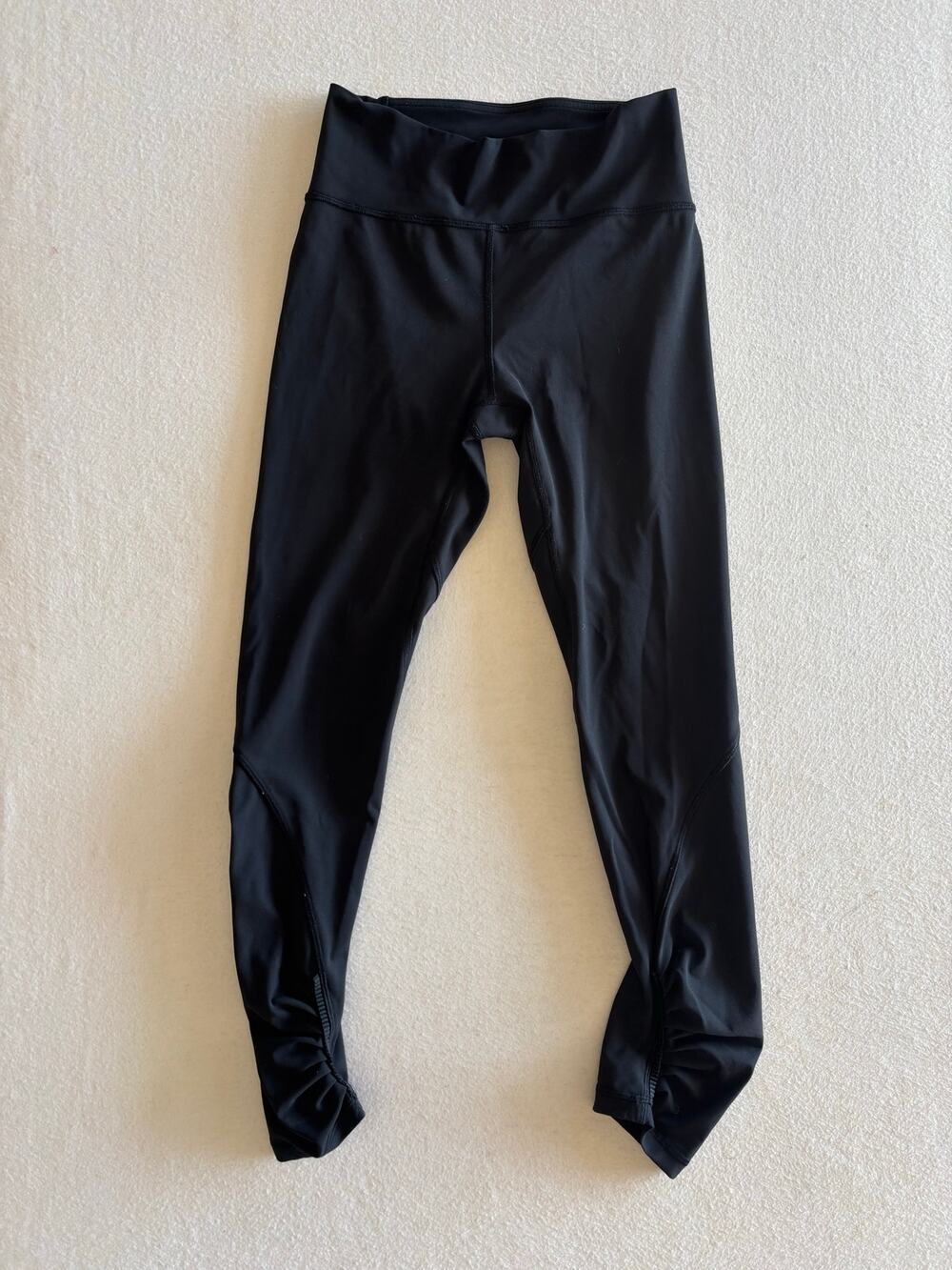 Lululemon Speed Tight IV Ruched Ankle Leggings Women’s Size 4 Black Workout